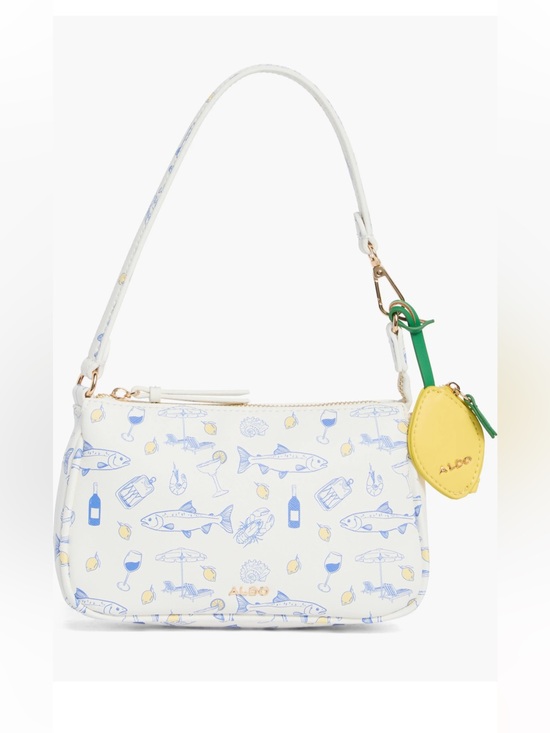 Aldo Handbags - Aldo sardine and lemon shoulder bag with lemon pouch